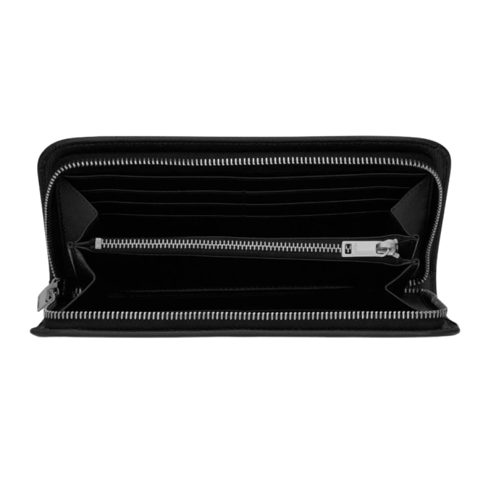 Saint Laurent Zwarte Portemonnees voor Mannen Black Heren