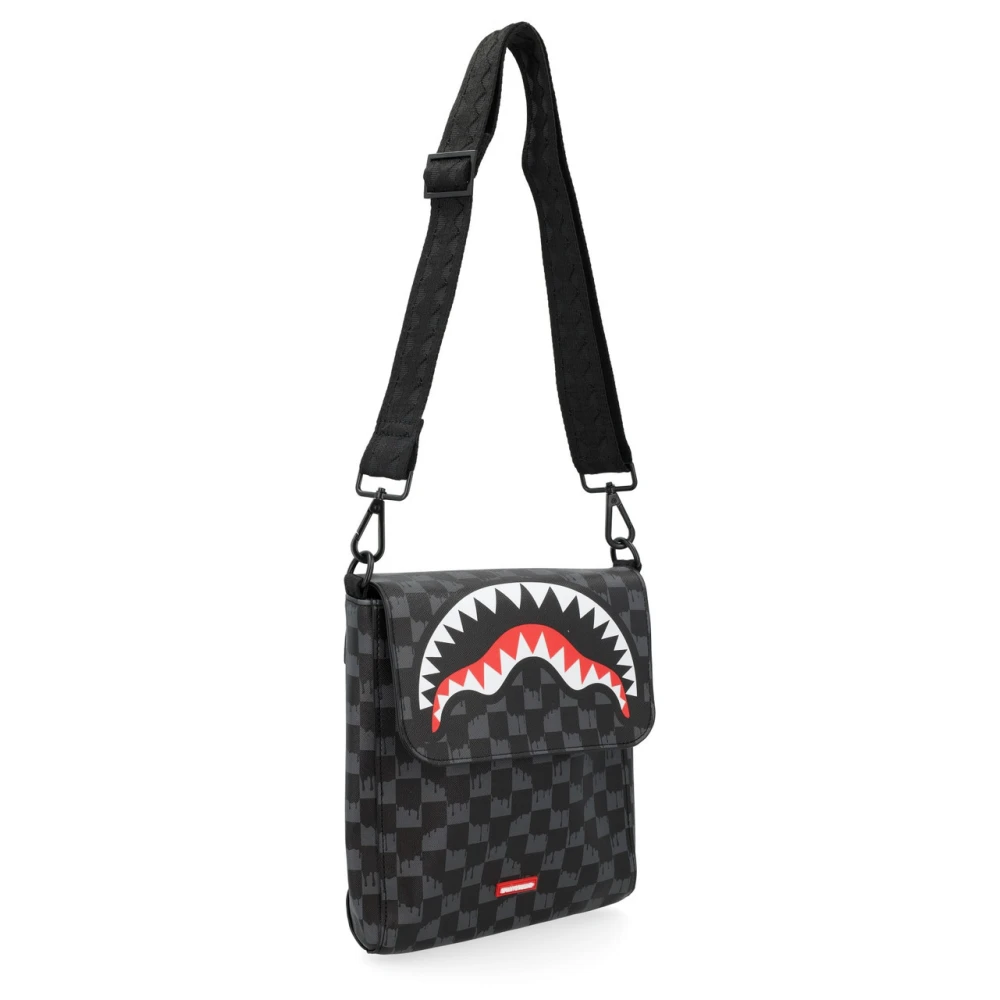 Sprayground Haai Messenger Tas Black Heren