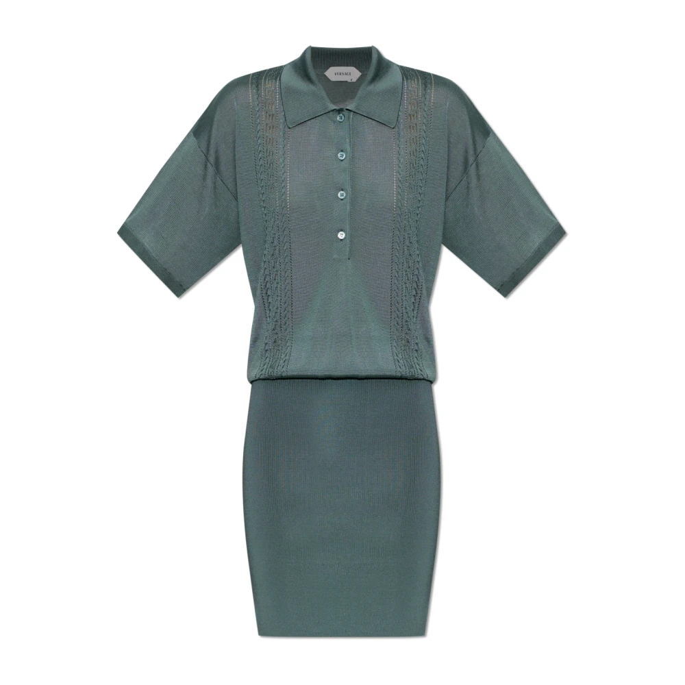 Versace Damen Grün Kleider, Xsgröße: