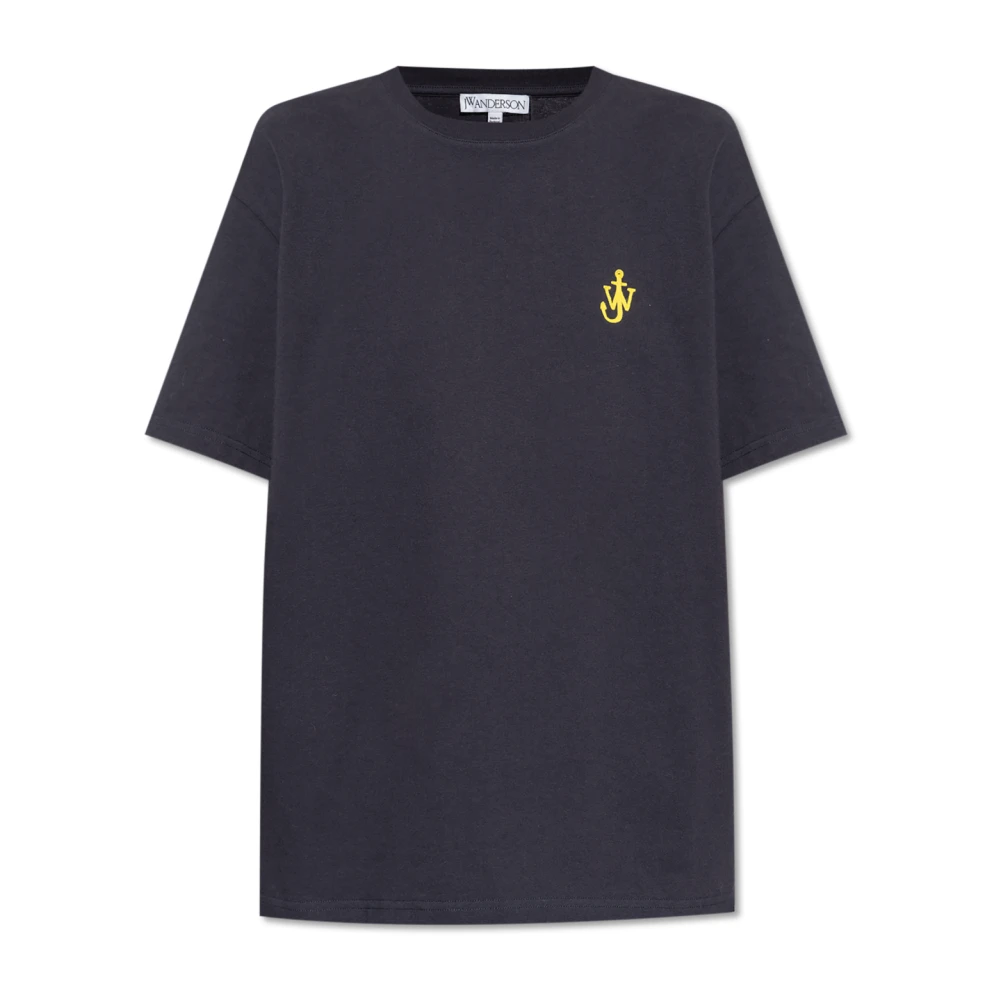 JW Anderson Blauwe Crew Neck T-shirts en Polos Blue