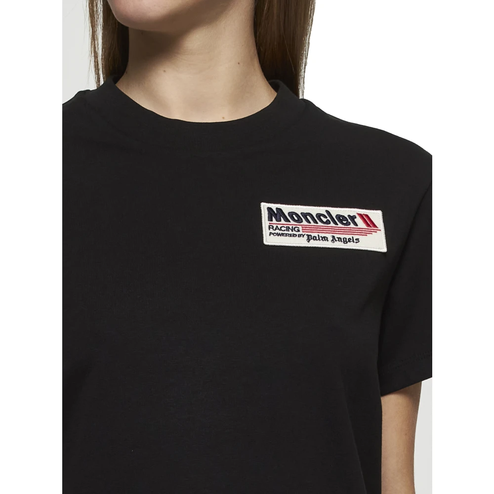 Moncler Zwarte T-shirts en Polos Black Dames