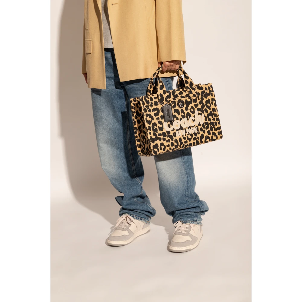 Coach Shopper tas met logo Beige Dames