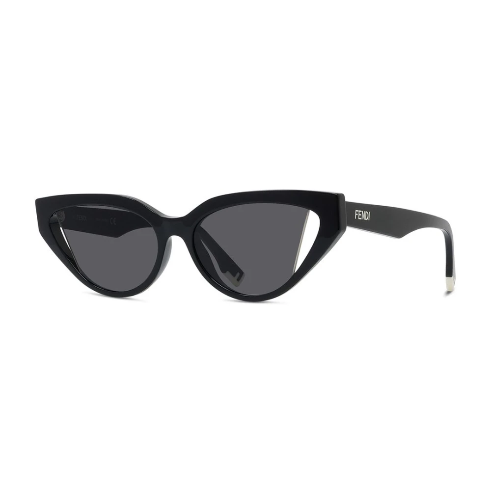 Fendi Unisex Black Way Cat-Eye Acetate Sunglasses
