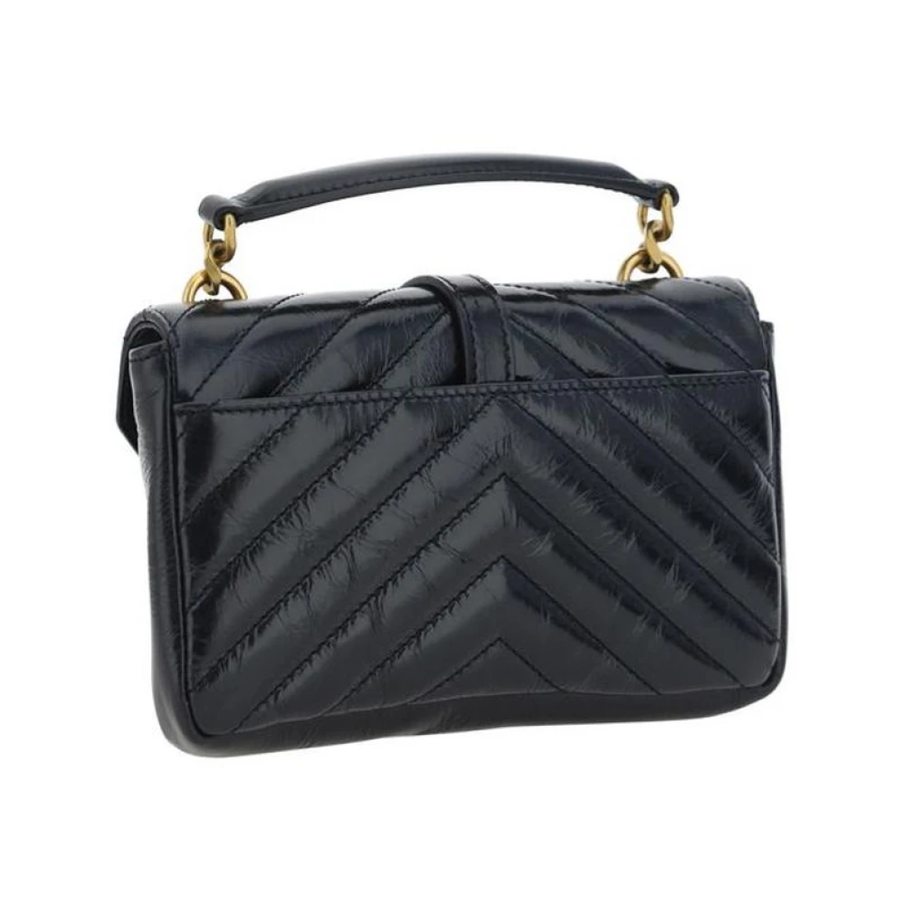 Saint Laurent Gewatteerde kalfsleren schoudertas Black Dames