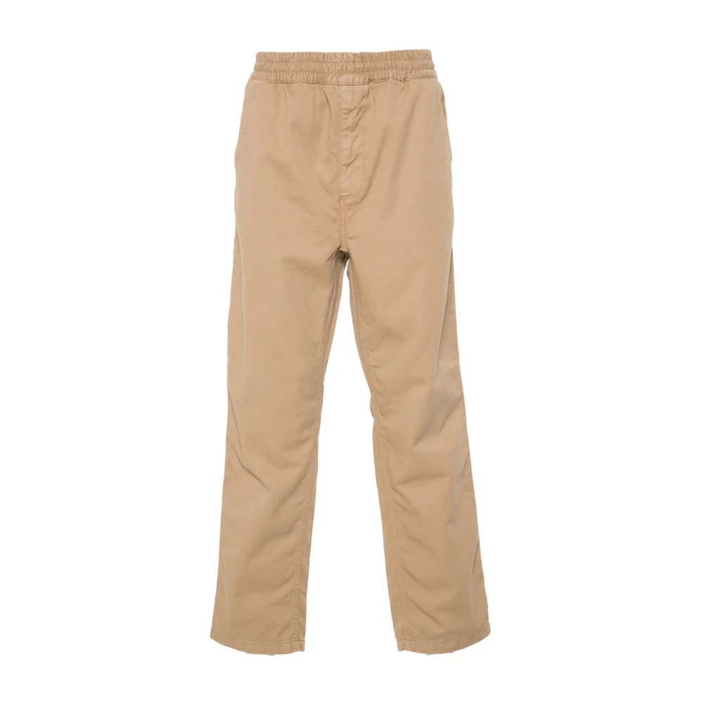 Carhartt WIP Twill Geweven Elastische Broek Duif Grijs Gray Heren