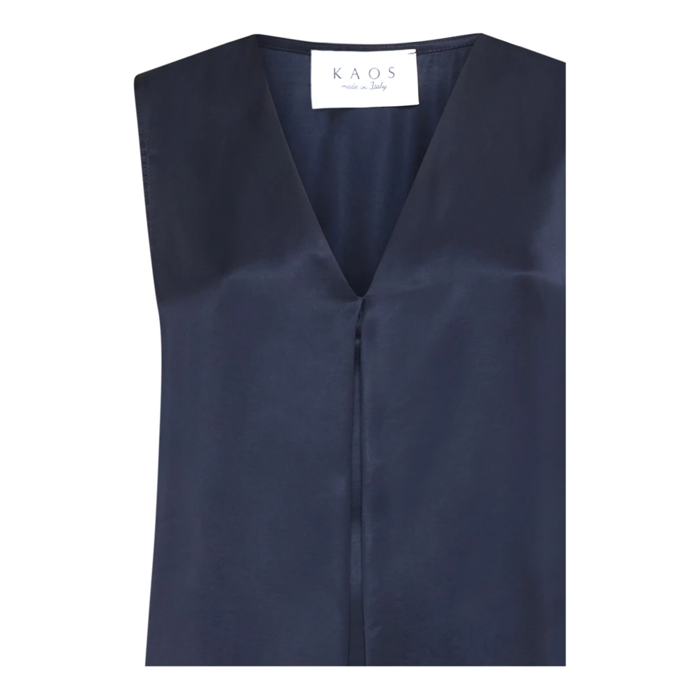 Kaos Blauwe Top Collectie Blue Dames