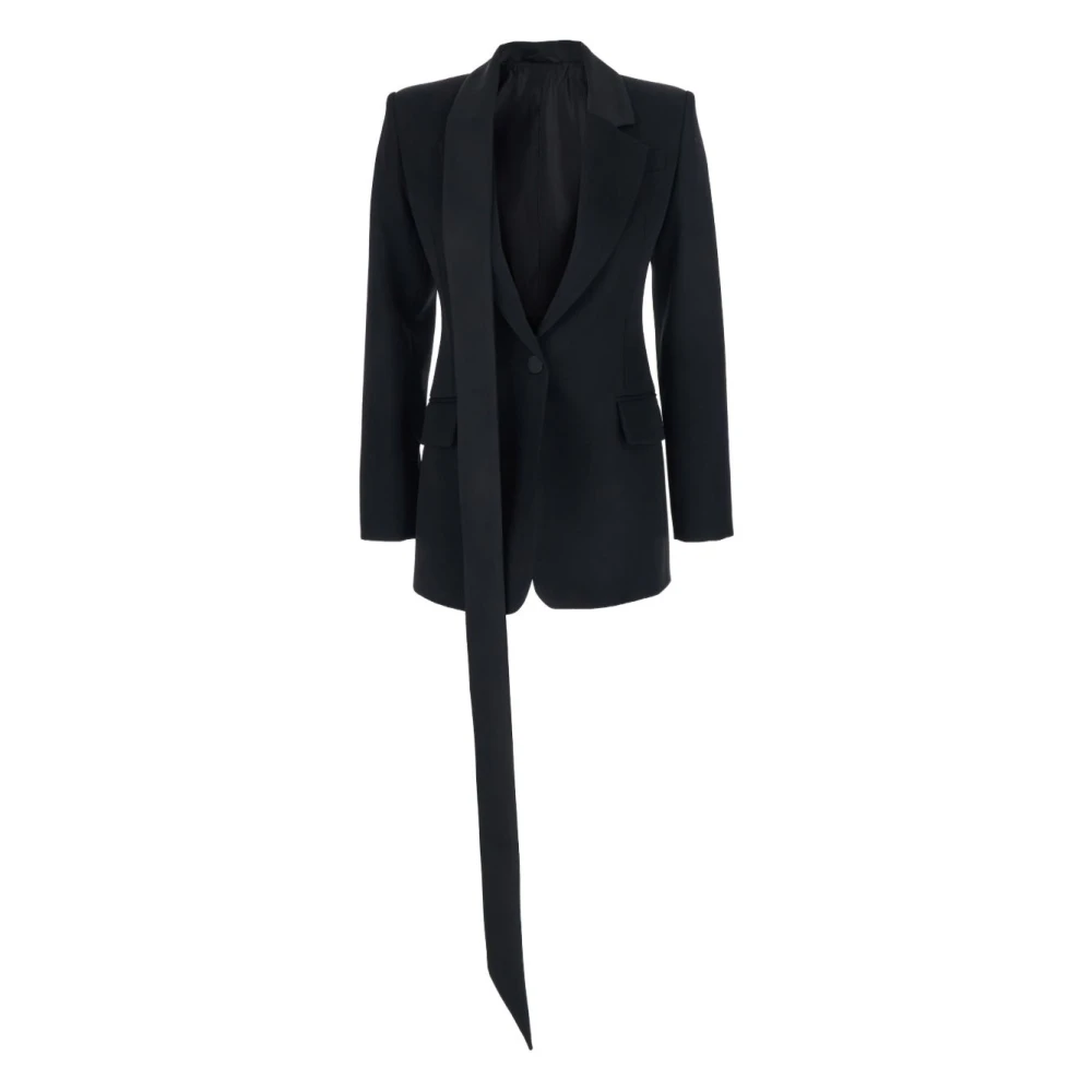 The Attico , Blazers, Female, Black, M, Wool Jacket