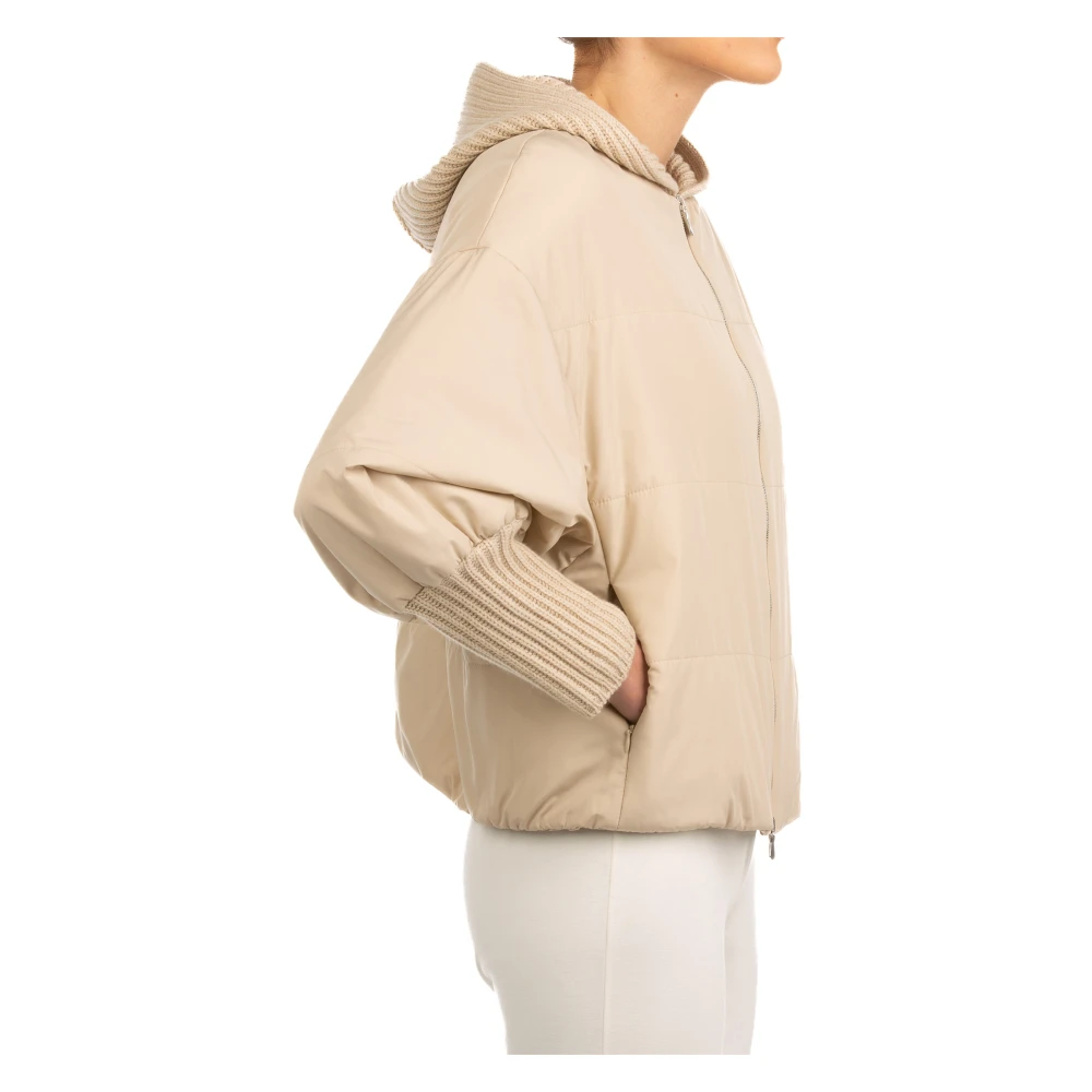 Le Tricot Perugia Honing Beige Jas Beige Dames
