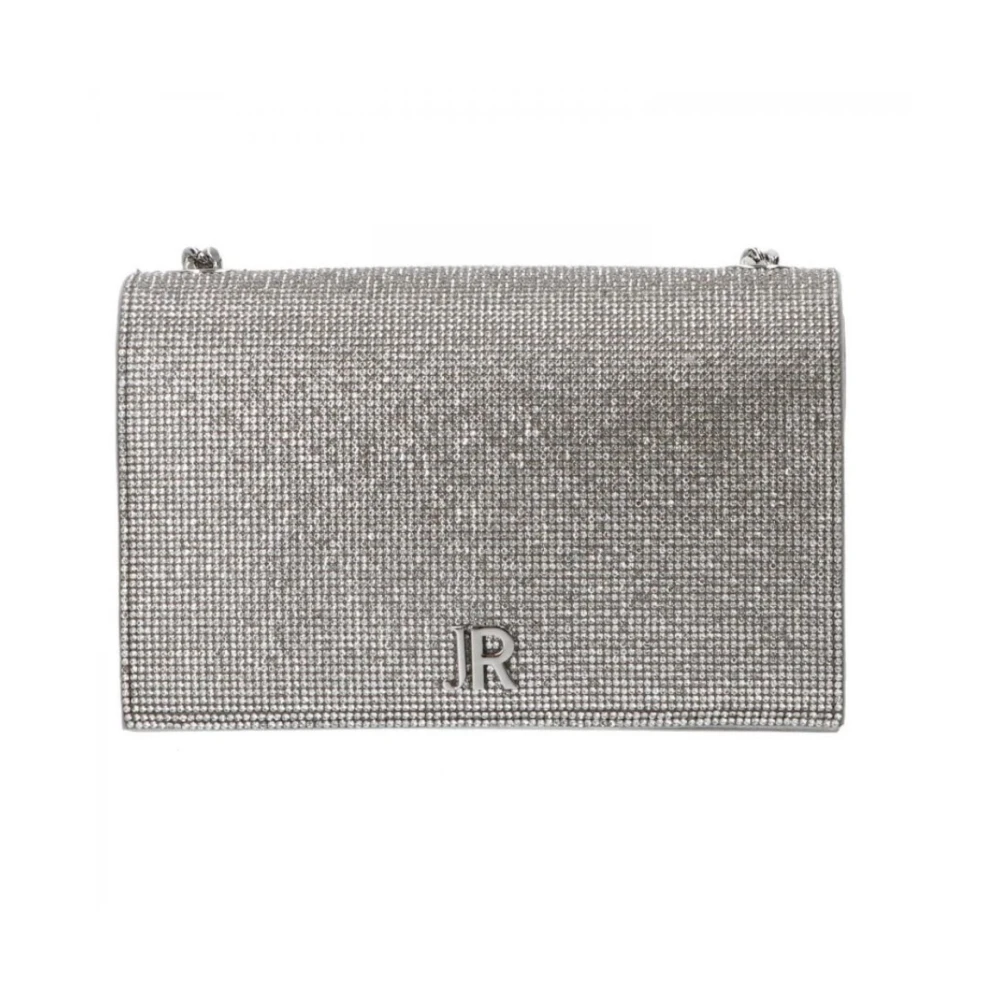 John Richmond Women's Gray Silver Shoulder Bag Elegant Style - Shoulder Bags - One Size - Bags
