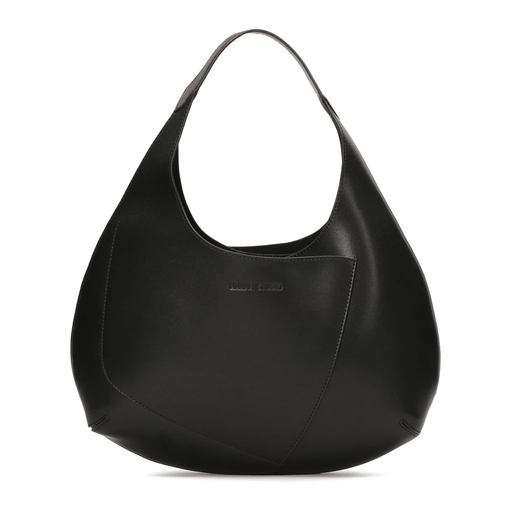 Kazar Studio Grote leren schoudertas Black Dames
