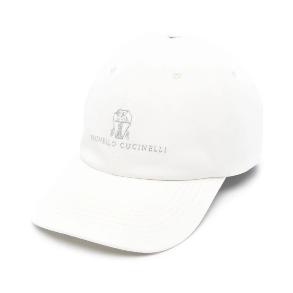 BRUNELLO CUCINELLI Witte hoeden voor stijlvolle uitstraling White Heren
