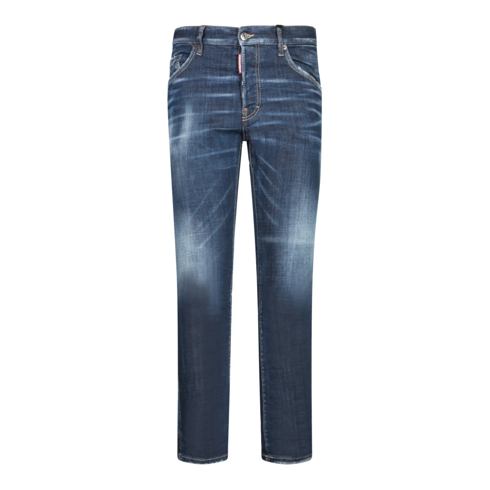 Dsquared2 Klassieke Denim Jeans met Vijf Zakken Blue Heren