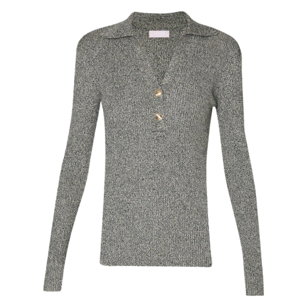 Liu Jo Grijze Trui met Lurex Detail Gray Dames
