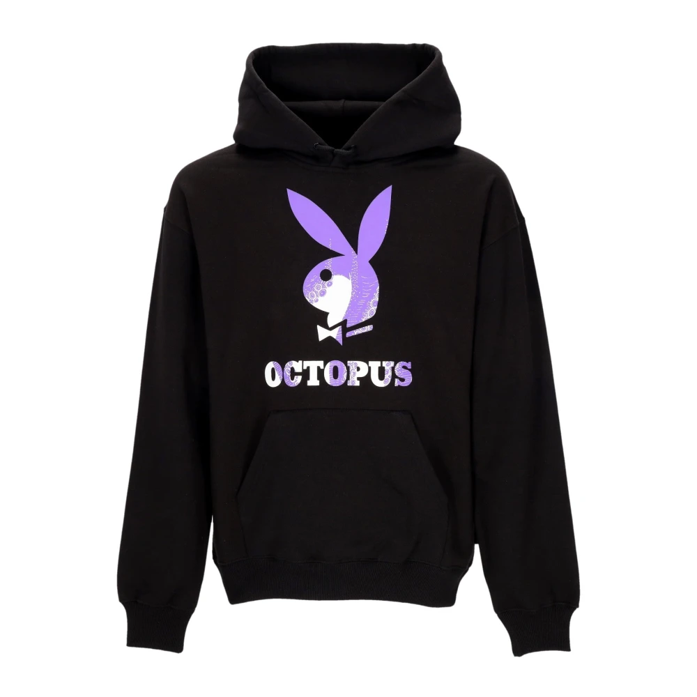 Octopus Playboy Logo Zwarte Hoodie Black Heren