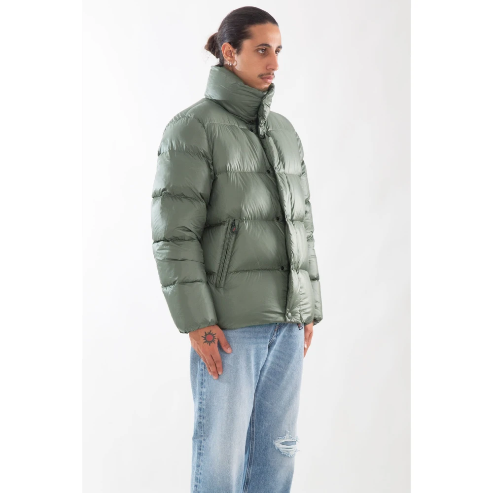 Afterlabel Glanzende Donsjas in Chamonix Stijl Green Heren