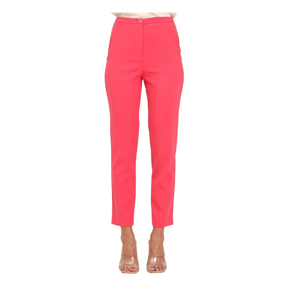 PATRIZIA PEPE Slim-fit Trousers Pink Dames