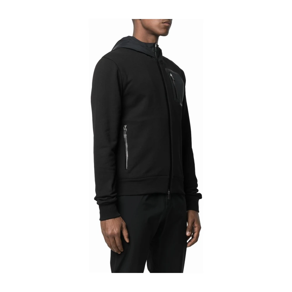 Herno Hoodie met capuchon Black Heren