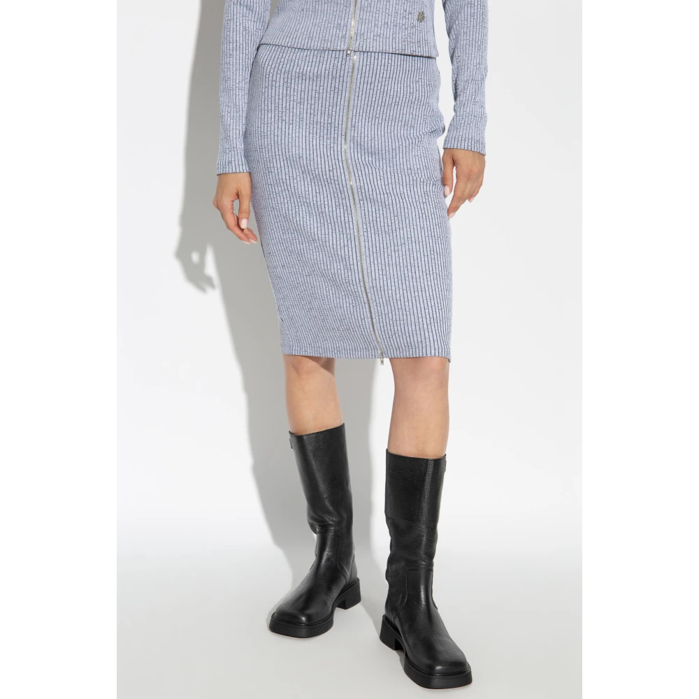 Kenzo Geribbelde rok Gray Dames