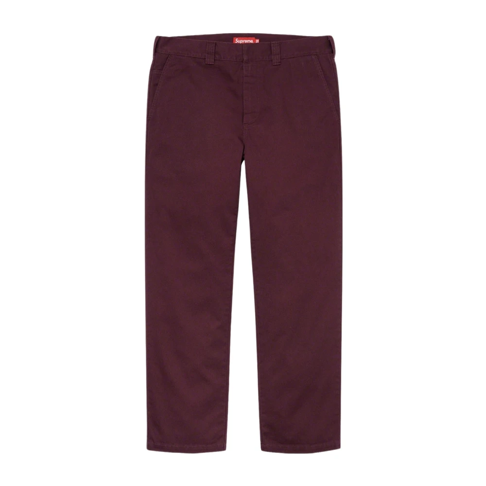 Supreme Limited Edition Werkbroek Burgundy Red Heren