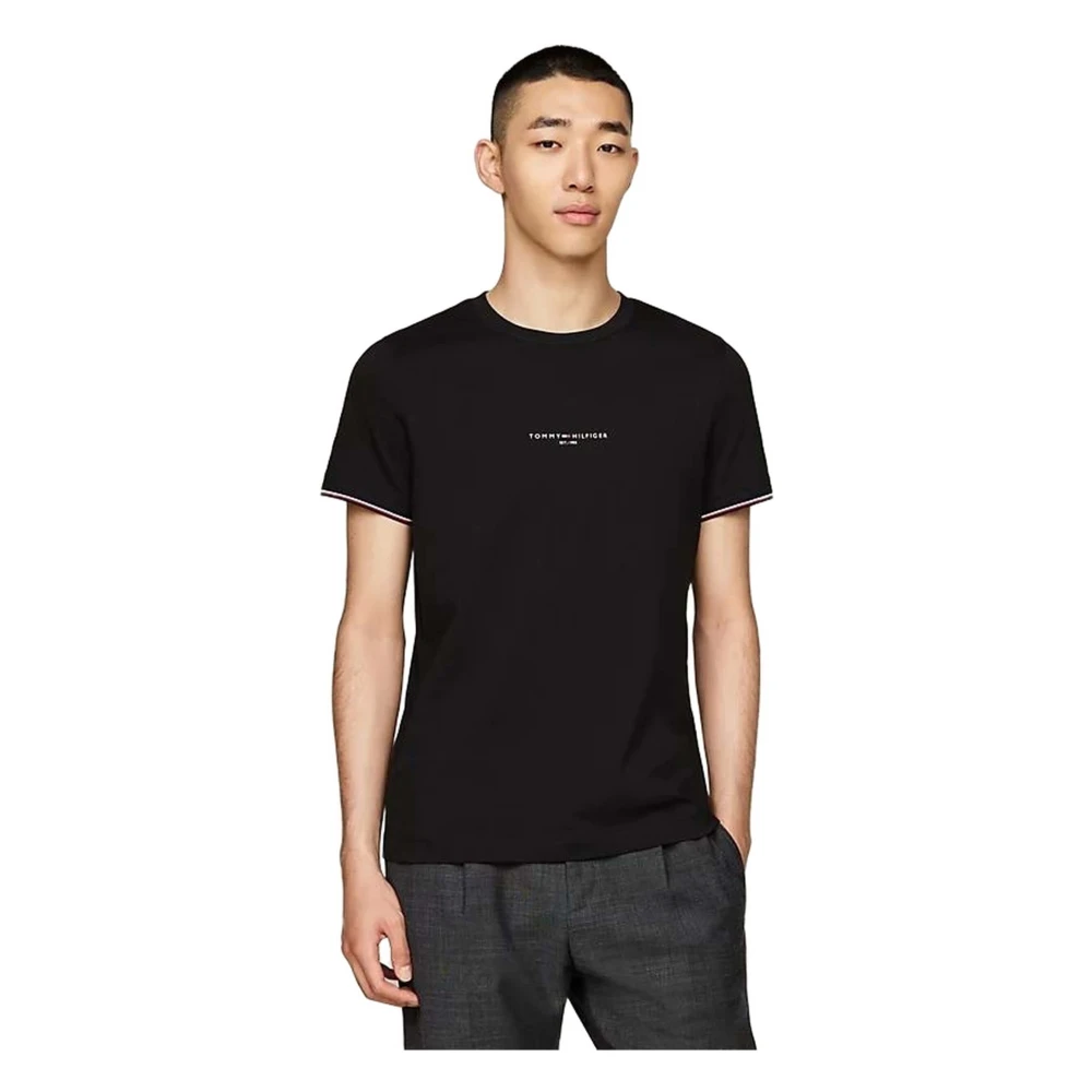 Tommy Hilfiger Handtekening T-shirt Black Heren