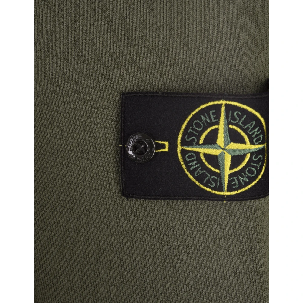Stone Island Groene Crew-Neck Sweatshirt met 'Old' Behandeling Green Heren