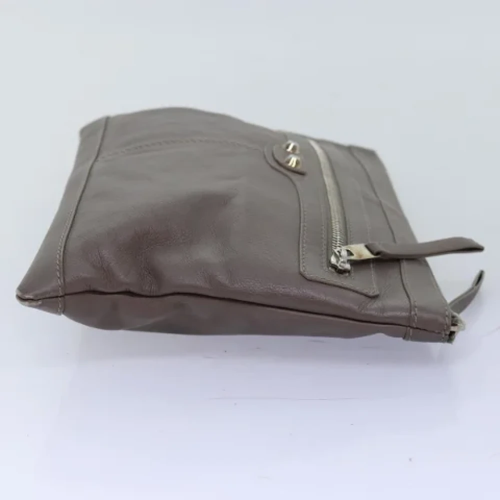 Balenciaga Vintage Pre-owned Leather clutches Brown Dames