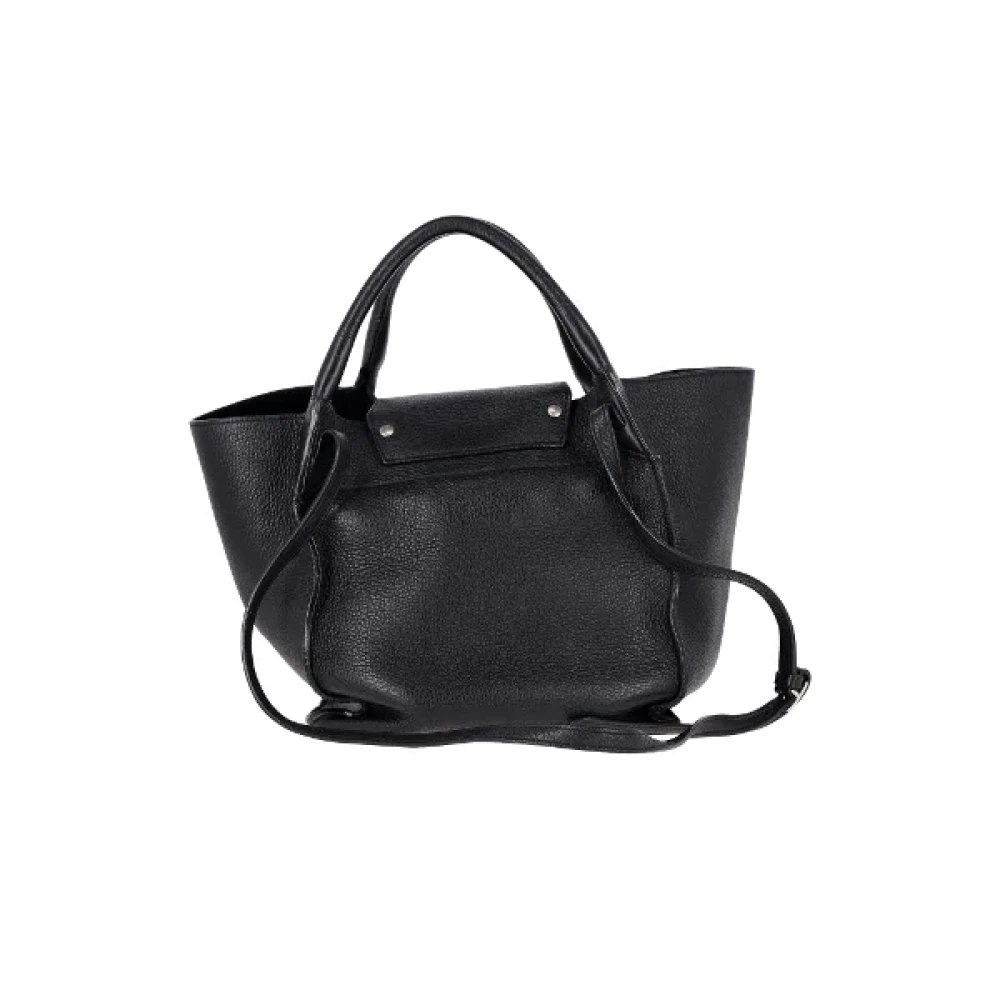 Celine Vintage Pre-owned Leather shoulder-bags Black Dames