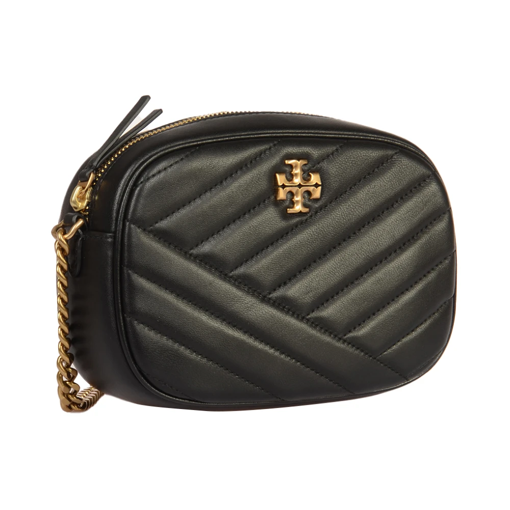 TORY BURCH Zwarte Chevron Cameratas Black Dames