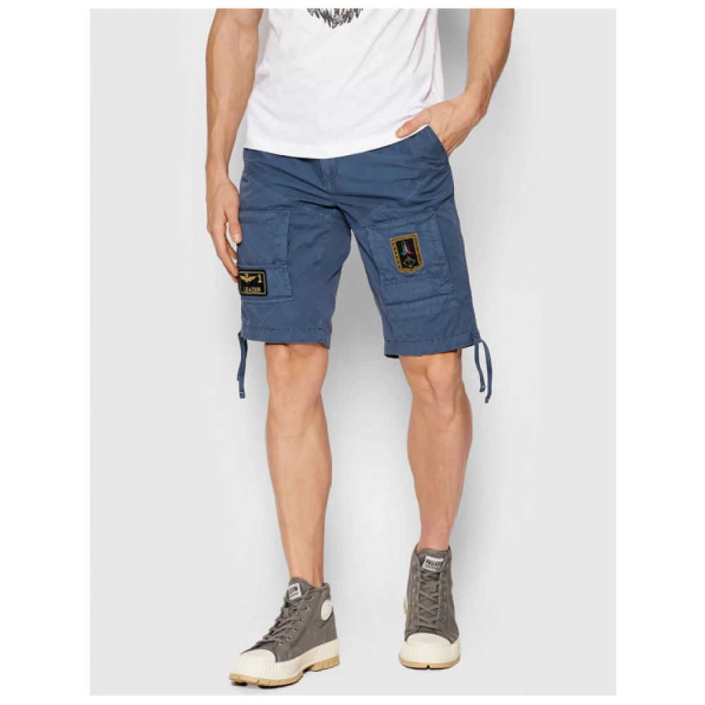 aeronautica militare Anti-G Bermuda Shorts Blue Heren