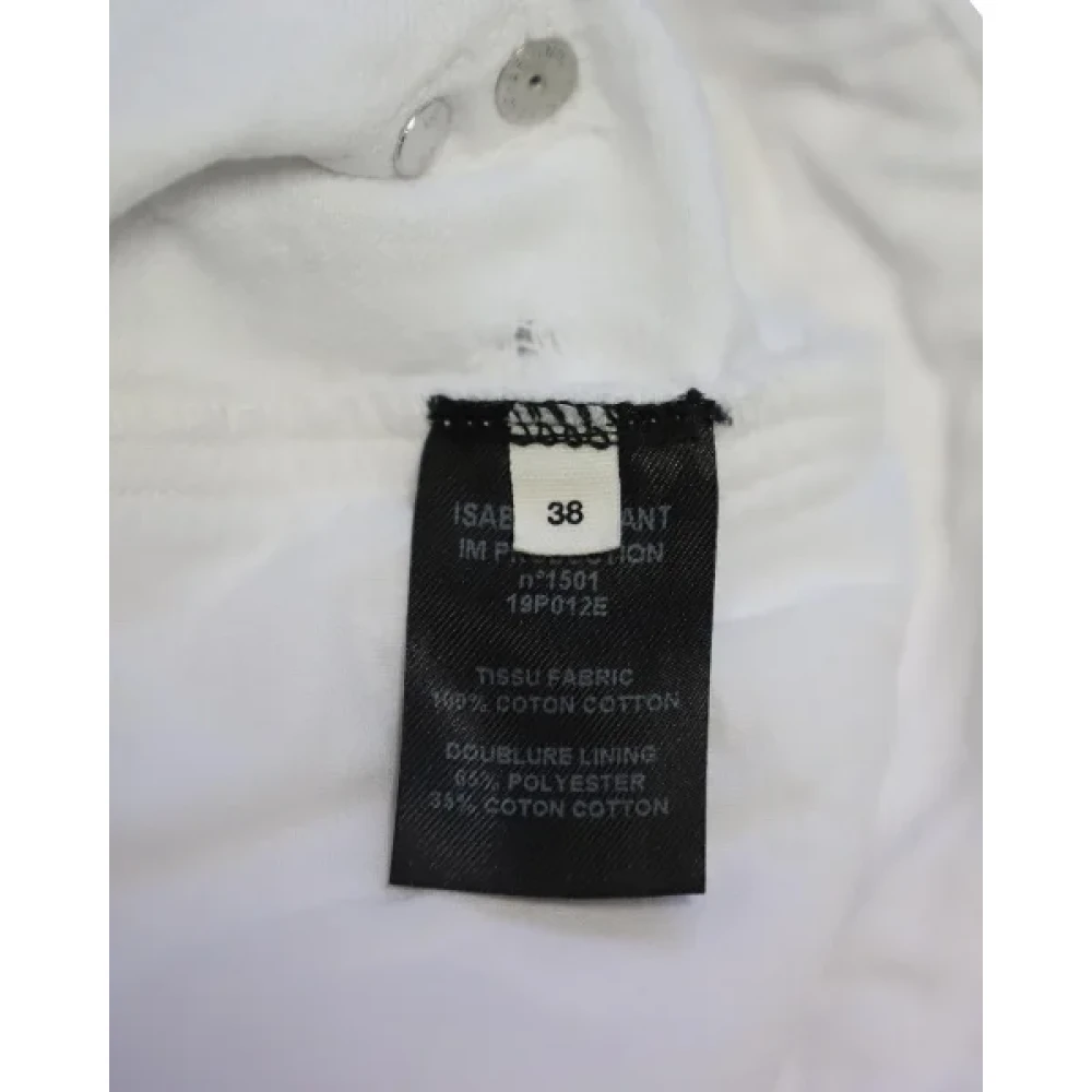 Isabel Marant Pre-owned Cotton bottoms White Dames
