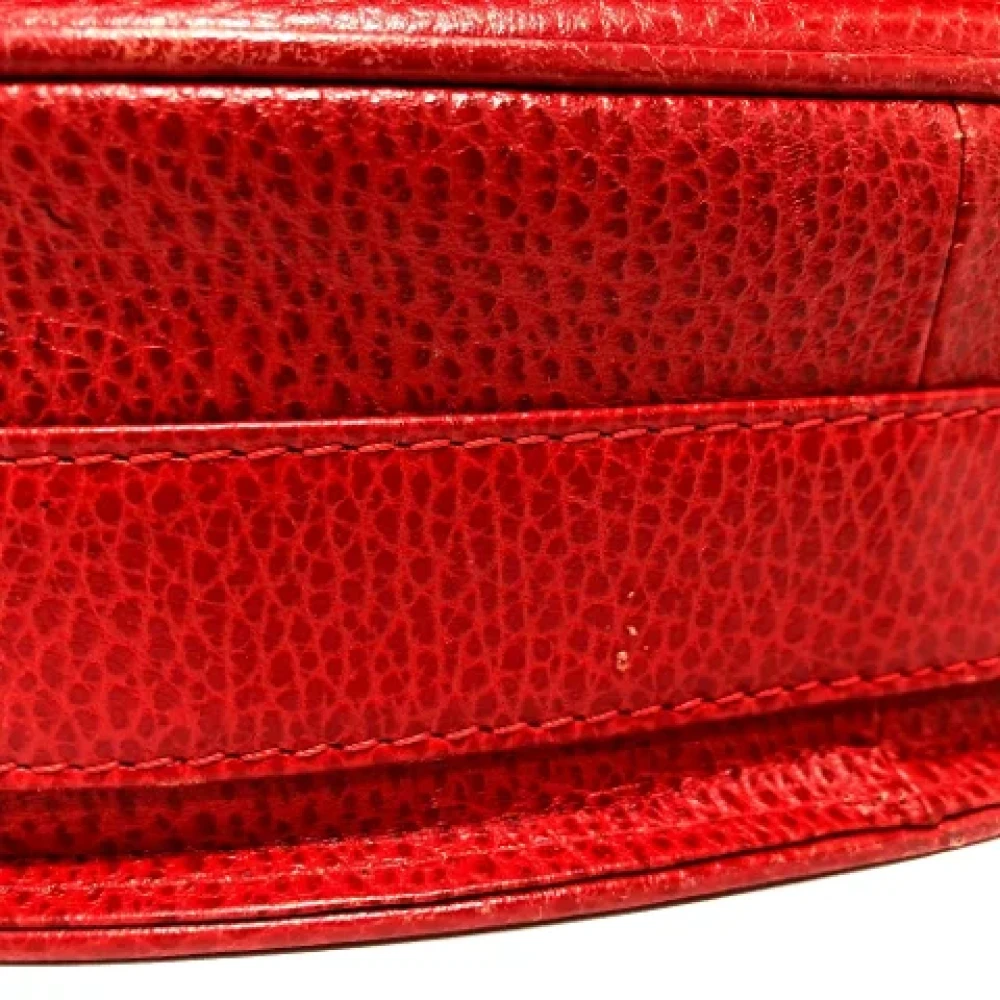 Cartier Vintage Pre-owned Leather shoulder-bags Red Dames