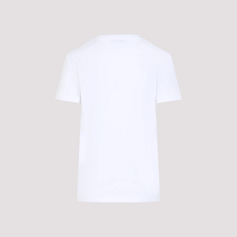Max Mara Logo Zak T-shirt White Dames