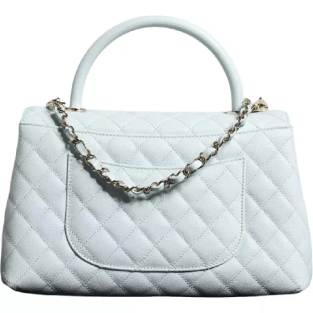 Chanel Vintage Pre-owned Leather chanel-bags Blue Dames