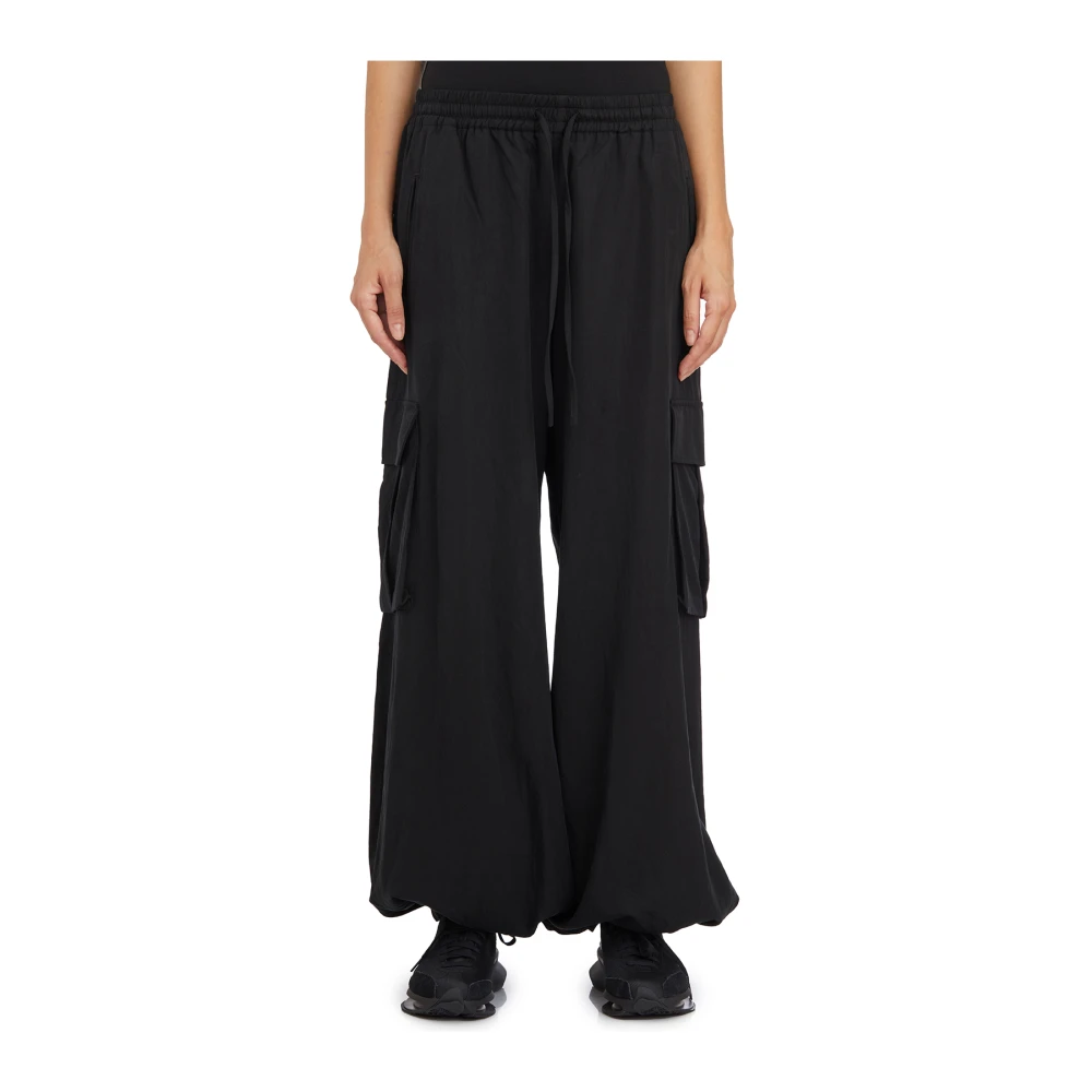 Y-3 Cargo Twill Broek Black Dames