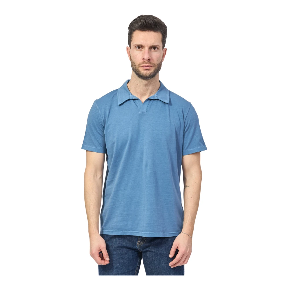 Ecoalf Blauwe Organisch Katoenen Poloshirt Blue Heren