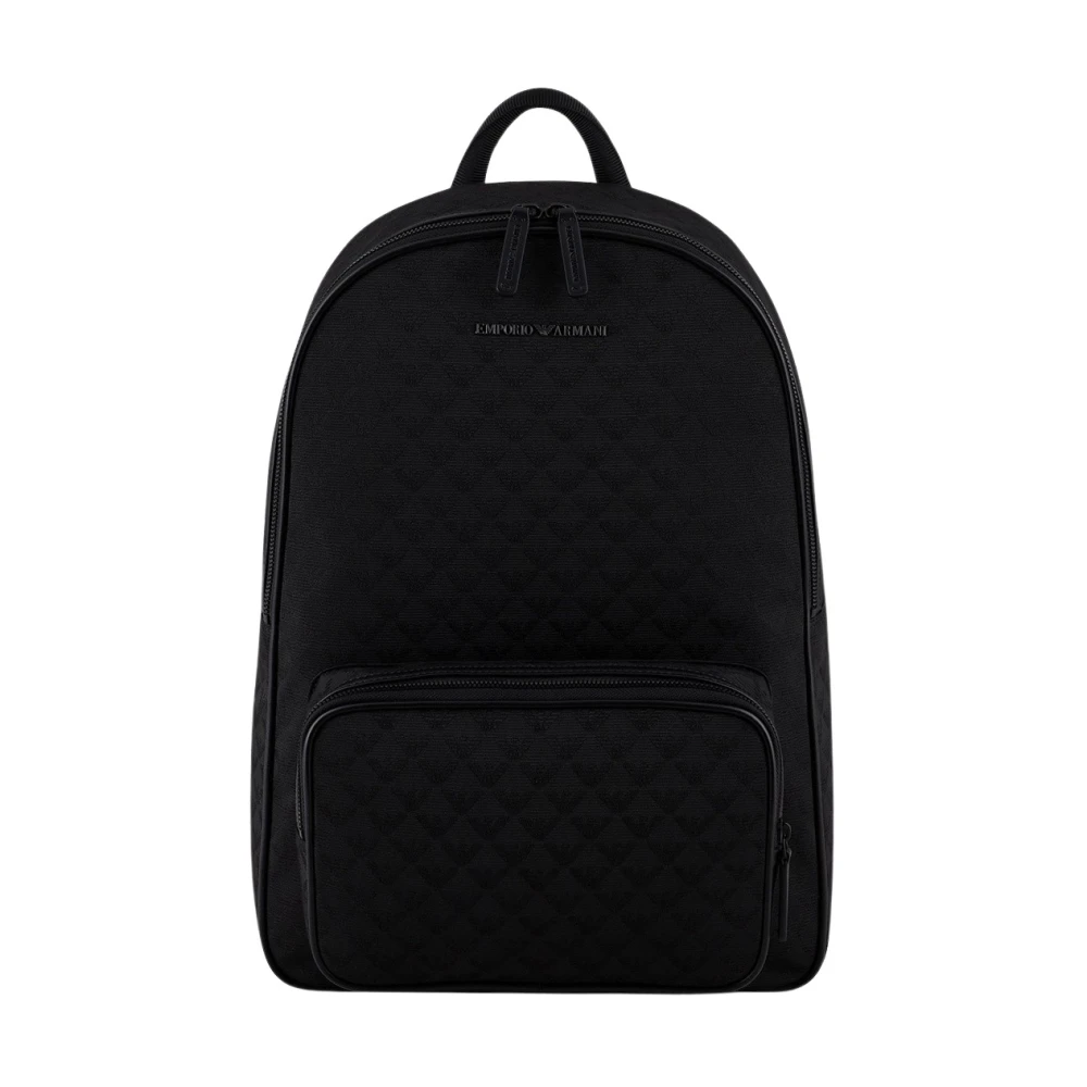 Emporio Armani Men's Black Stylish Nylon Backpack