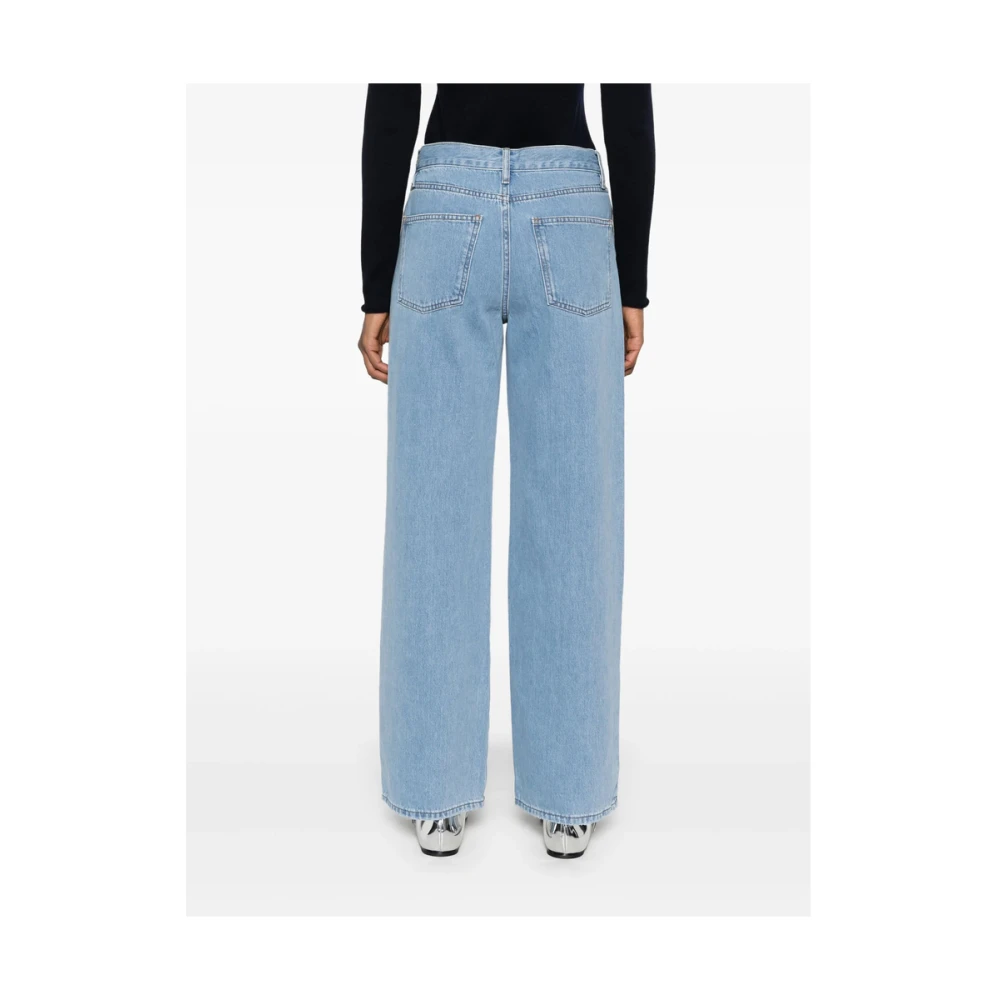 By Malene Birger Blauwe Knoopsluiting Rechte Pijp Jeans By Herenne Birger Blue Dames