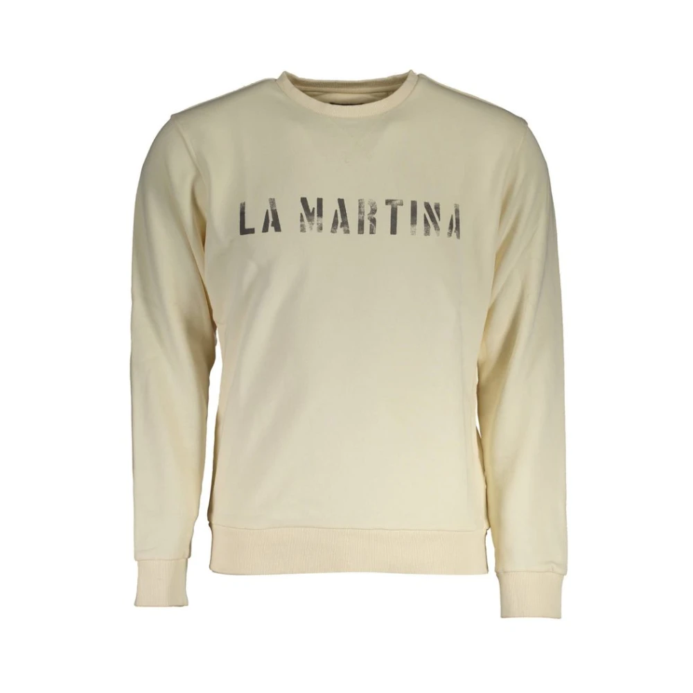 La Martina Men's White Zip-Up Sweatshirt