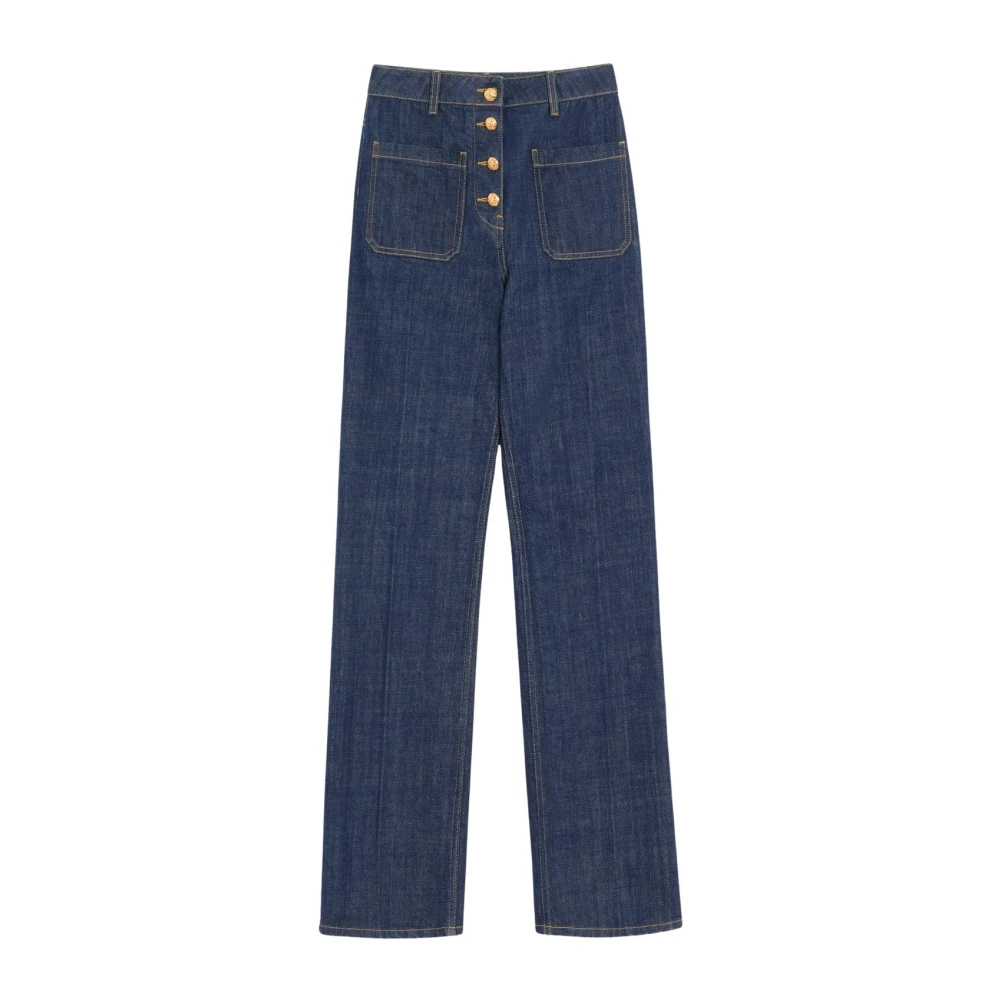 Valentino , Straight Fit Jeans, Female, Blue, W25, Denim Trousers