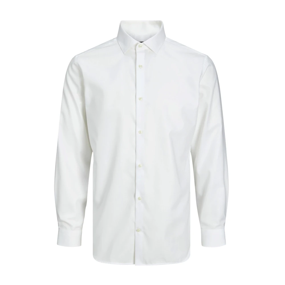 Jack & Jones Men's White Formal Shirts, S, Classic Shirt For Dress