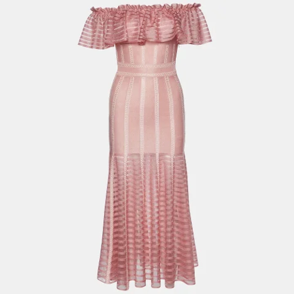 Alexander McQueen Pre-owned Knit dresses Pink Dames