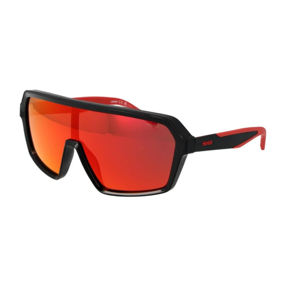 Hugo Men's Black Mono Lens Sunglasses With Case