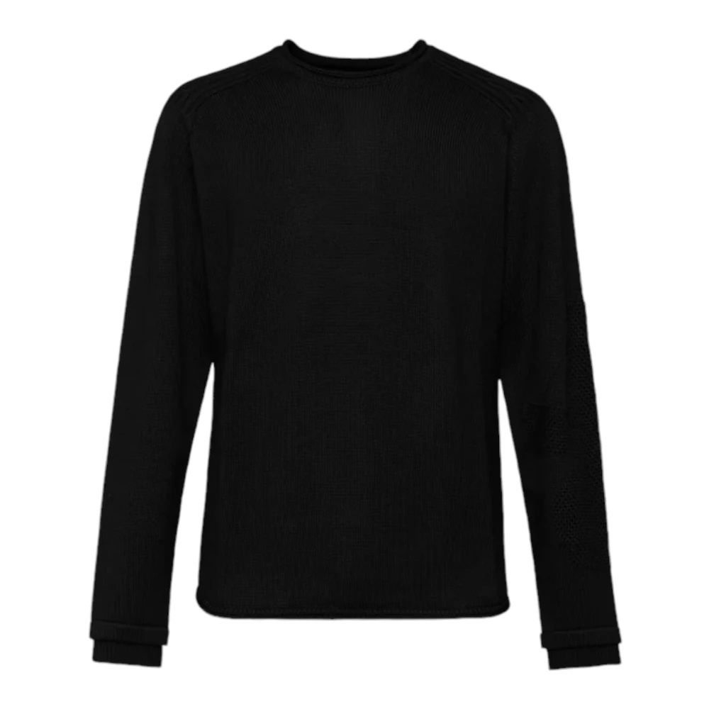 Premiata Svart Crewneck Sweater Pmg05 Black, Herr