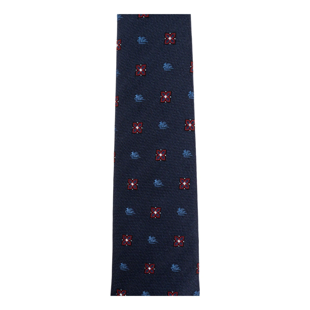 ETRO Zijden stropdas Blue Heren