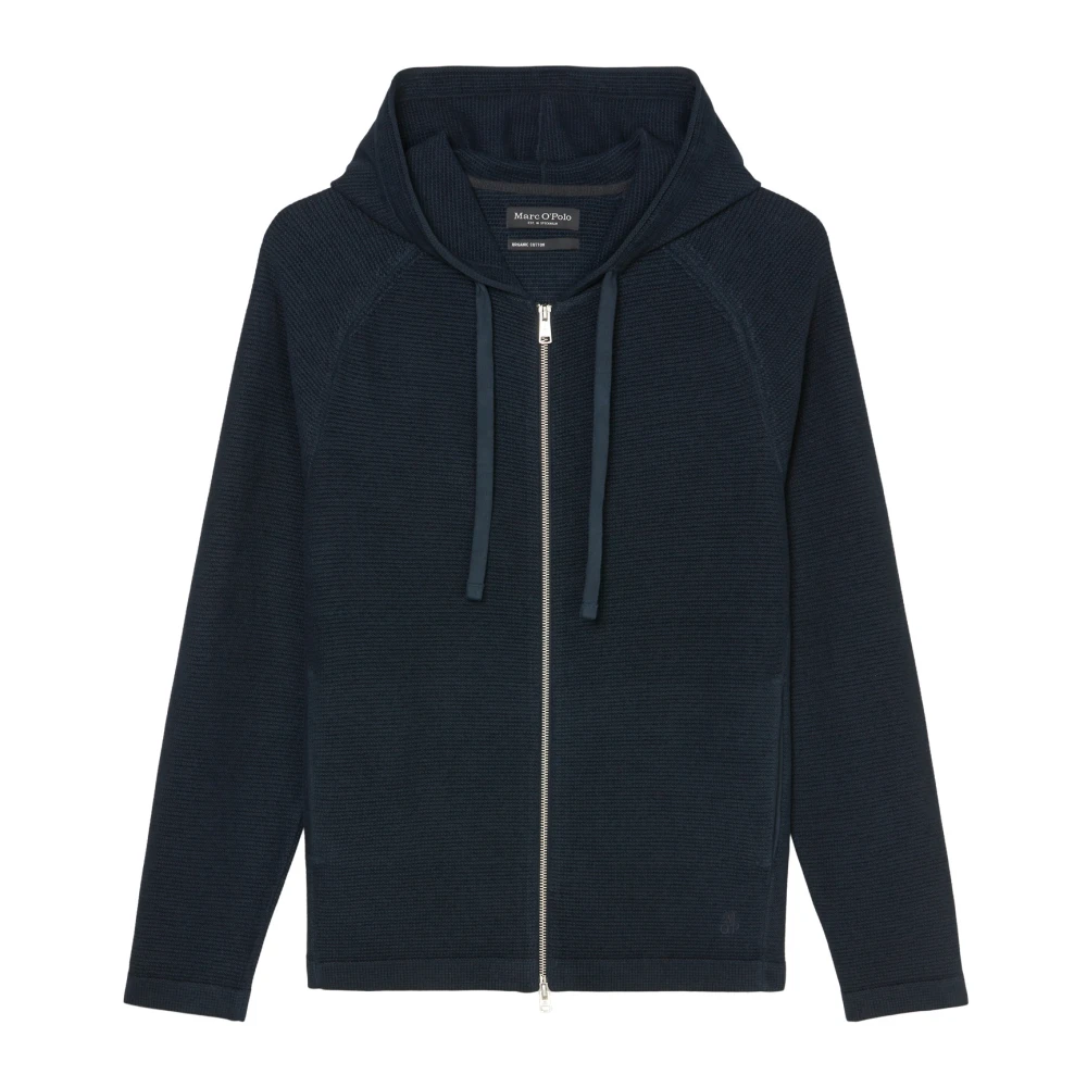 Marc O'Polo Gewone gebreide hoodie Blue Heren