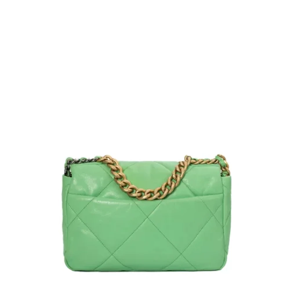 Chanel Vintage Pre-owned Leather chanel-bags Green Dames