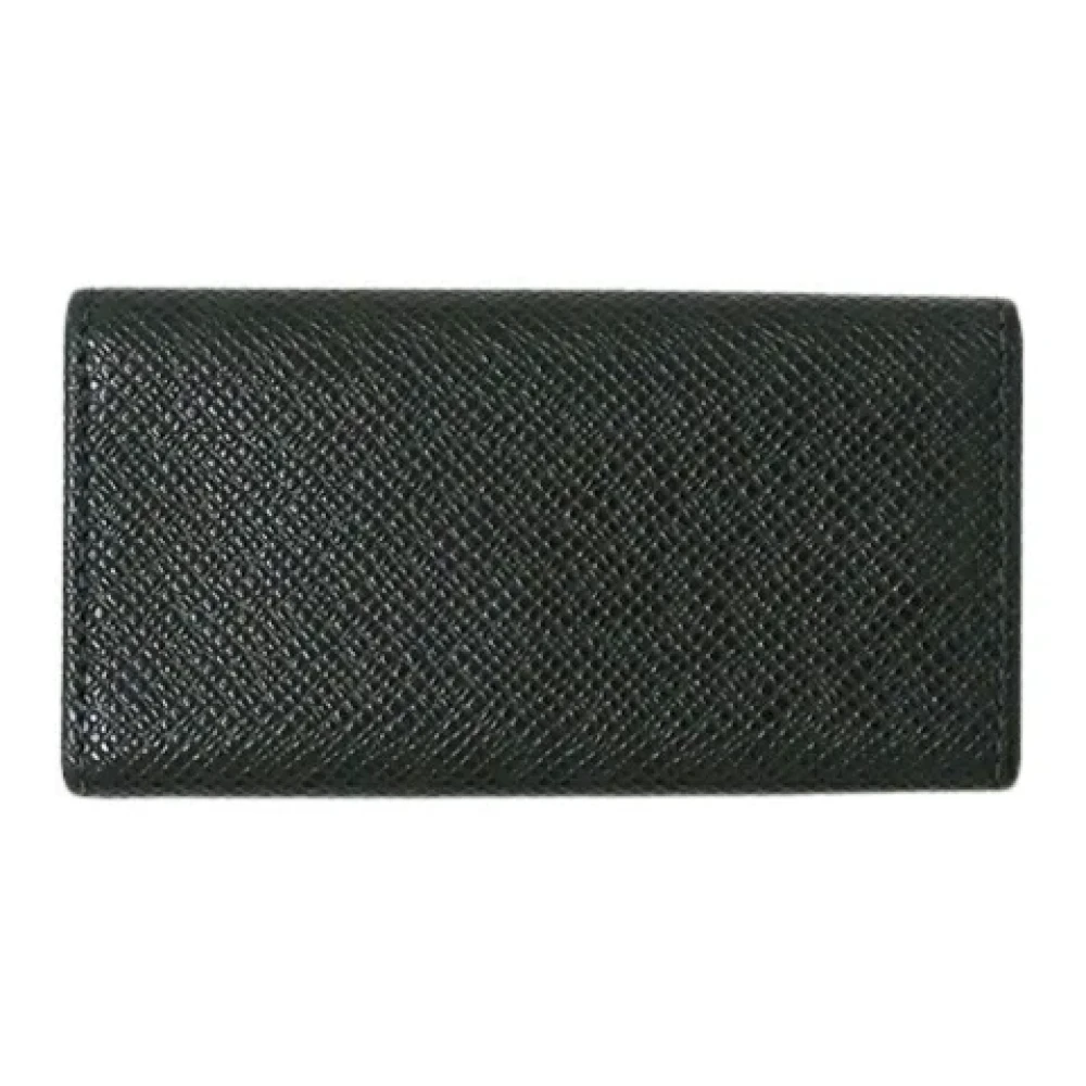 Louis Vuitton Vintage Pre-owned Leather key-holders Black Heren