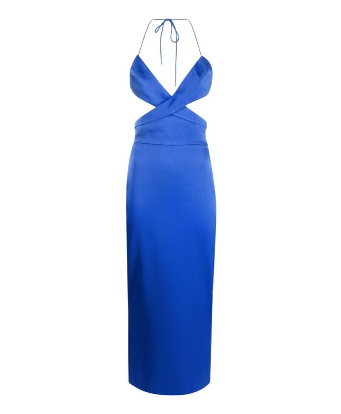 cobalt-blue-satin-cut-out-midi-dress