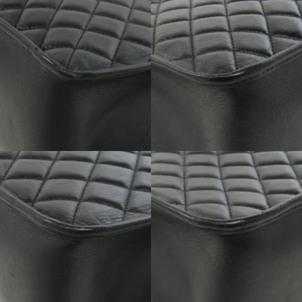 Chanel Vintage Pre-owned Leather totes Black Dames