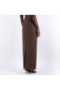 jupe-en-coton-marron
